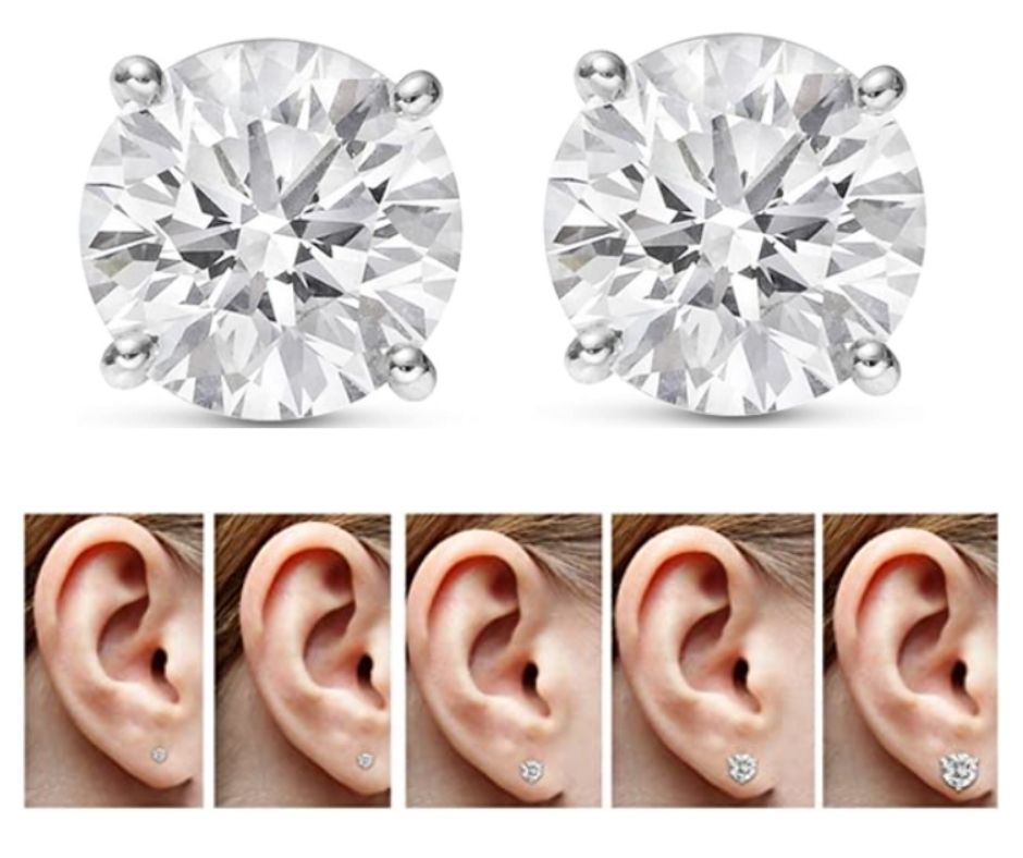 Best size diamond stud earrings